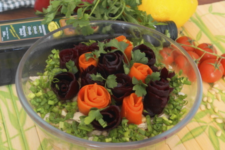 Салат из маринованной свеклы "цветочная клумба": шаг 6
