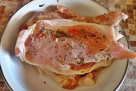 Свинина с овощами на мангале.: шаг 3