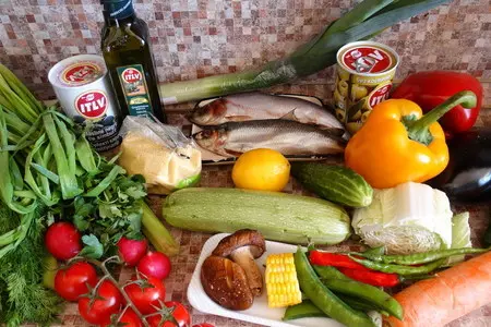 Салака-гриль, фаршированная кускусом с оливками.: шаг 1