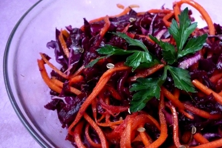 Салат фиолетовый с морковкой: шаг 4