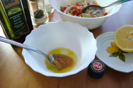 Салат с курицей,авокадо и апельсином.: шаг 6