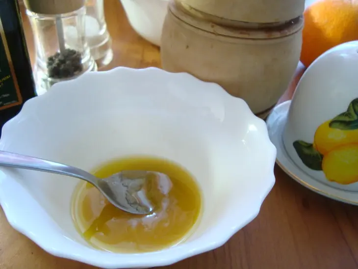 Салат с курицей,авокадо и апельсином.: шаг 7