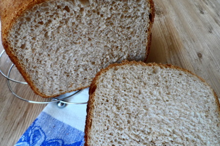 Хлеб с пшеничной и цельнозерновой мукой: шаг 1