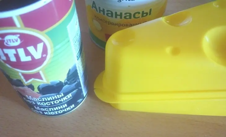 Канапе с ананасом: шаг 1