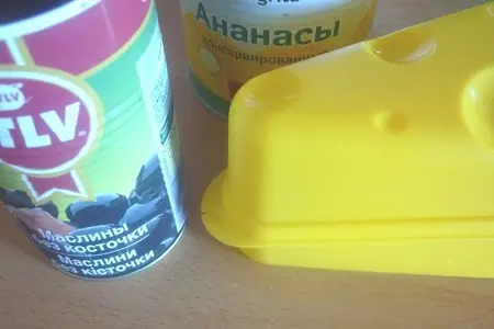 Канапе с ананасом: шаг 1