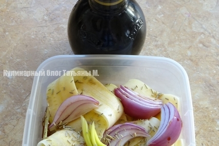 Салат из маринованного кабачка с кальмаром: шаг 1