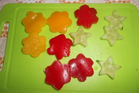 Канапе с овощами и маслинами: шаг 2