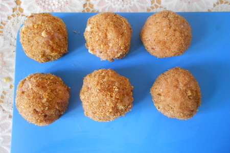 Паровые куриные шарики с маслинами: шаг 1