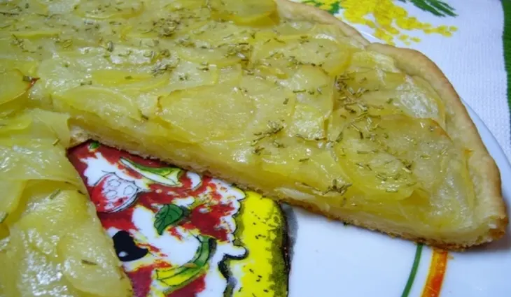 Пицца бьянка с розмарином и картофелем: шаг 7