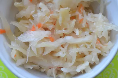 Киноа с квашеной капустой: шаг 1