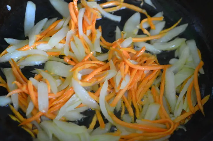 Киноа с квашеной капустой: шаг 3