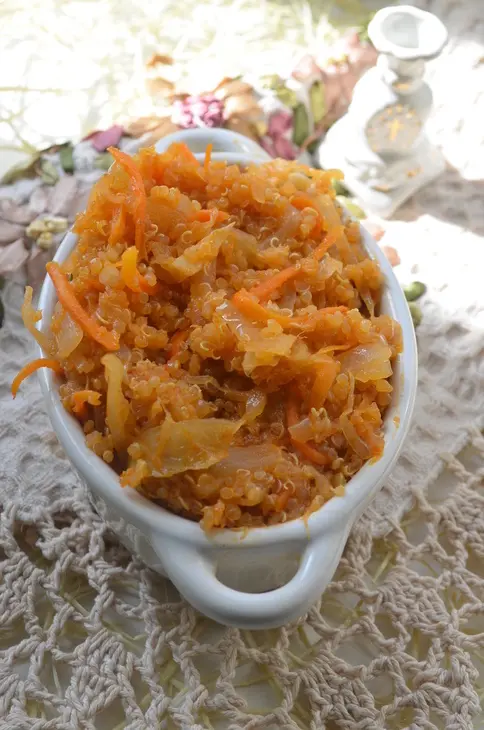 Киноа с квашеной капустой: шаг 6