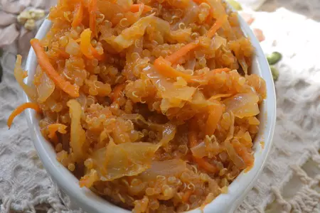 Киноа с квашеной капустой: шаг 6