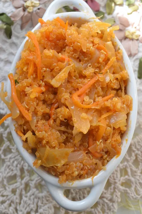 Киноа с квашеной капустой: шаг 7