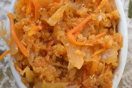 Киноа с квашеной капустой: шаг 7
