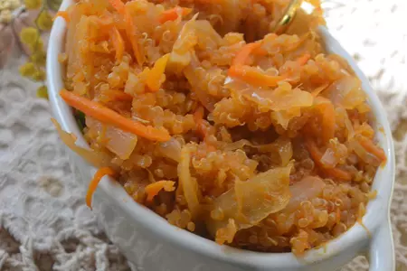 Киноа с квашеной капустой: шаг 8