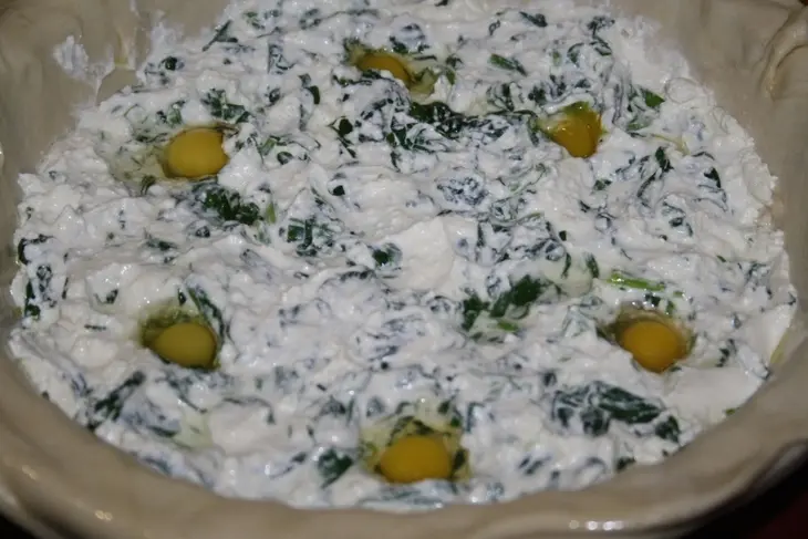 Torta pasqualina (итальянский пасхальный пирог): шаг 11