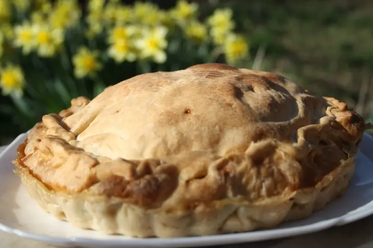 Torta pasqualina (итальянский пасхальный пирог): шаг 15