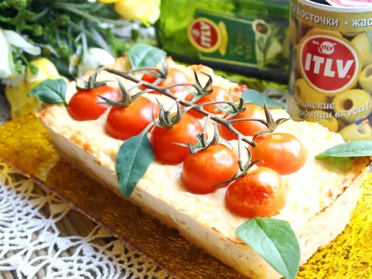 Курино-творожный террин с оливками и помидорами черри: шаг 6