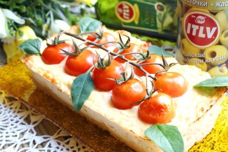 Курино-творожный террин с оливками и помидорами черри: шаг 6