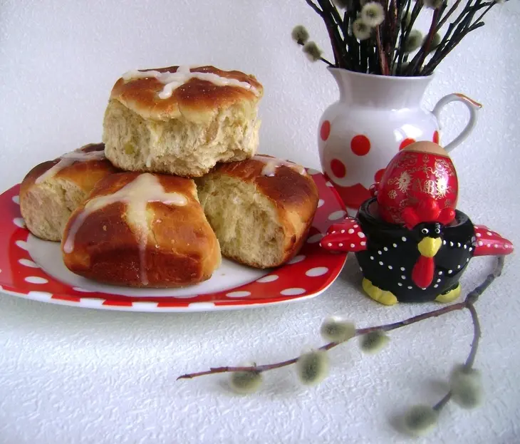 Ароматные крестовые булочки (hot cross buns) или пасха по-английски: шаг 5