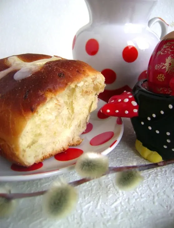 Ароматные крестовые булочки (hot cross buns) или пасха по-английски: шаг 6