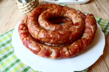 Украинская домашняя колбаса к светлому празднику пасхи.(свиная с жирком): шаг 7