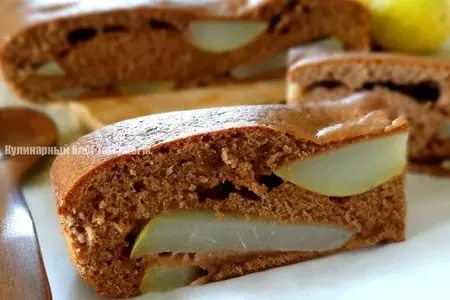 Грушевый пирог с корицей на йогурте: шаг 6