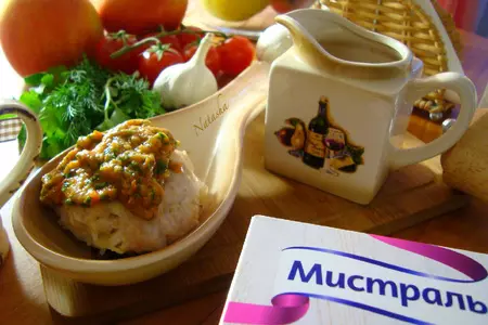 Куриные биточки с рисом басмати,яблоком и живым соусом.: шаг 10