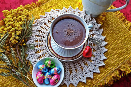 "ленивый" горячий шоколад в свч: шаг 8