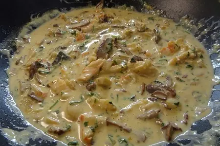 Королевский краб, для королевской пасты с грибами: шаг 7