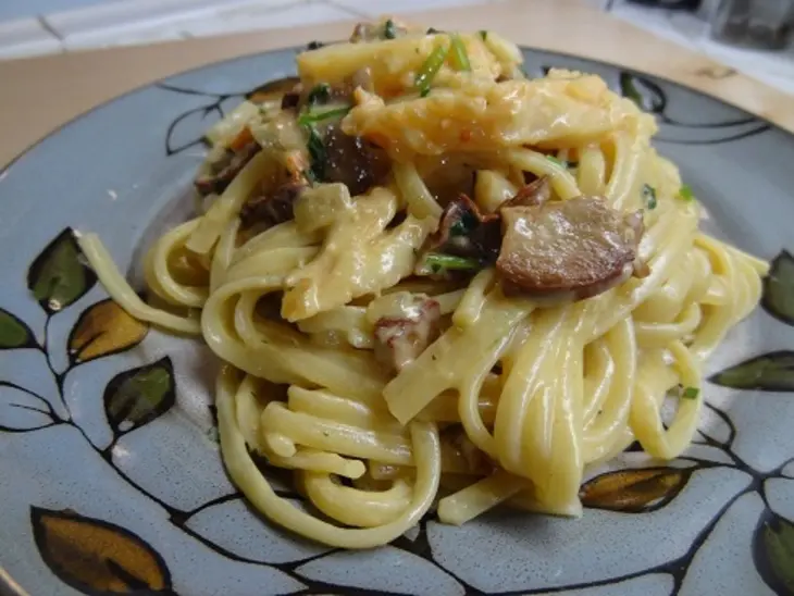 Королевский краб, для королевской пасты с грибами: шаг 9
