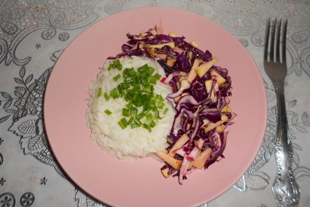 Рис жасмин с овощным салатом: шаг 6