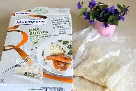 Сморчки в сметане с рисом "янтарь": шаг 5