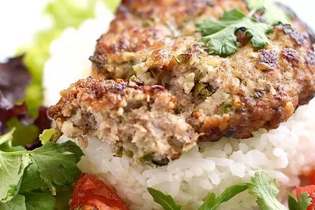 Котлеты из баранины с рисом кубань: шаг 6