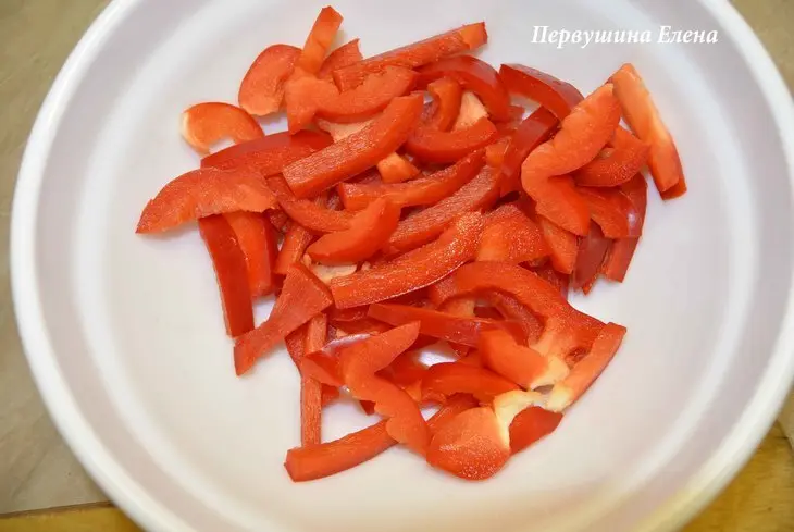 Теплый салат "лагуна": шаг 2