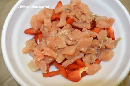 Теплый салат "лагуна": шаг 3