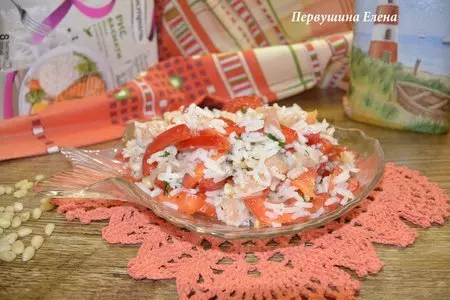Теплый салат "лагуна": шаг 8