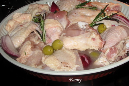 Курица в белом вине с оливками и вялеными помидорами: шаг 4