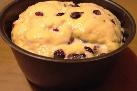 Кулич с шафраном и клюквой на сливках: шаг 10