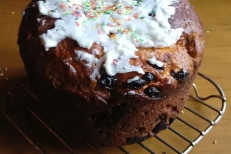 Кулич с шафраном и клюквой на сливках: шаг 11