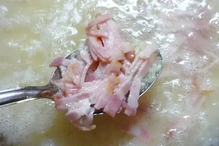 Рассыпчатый рис с беконом и шпинатом: шаг 7