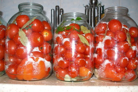 Крохи помидорчики  - маринованные: шаг 2