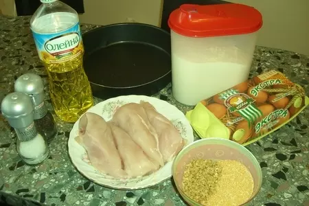 Курица в ореховой панировке: шаг 1