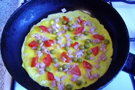 Омлет-пица для маленьких: шаг 2