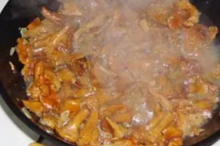 Лисички с макаронами и сыром: шаг 4