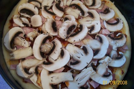 Пицца с грибами: шаг 4