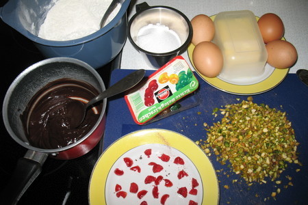 Шоколадный кекс с фисташками.: шаг 2
