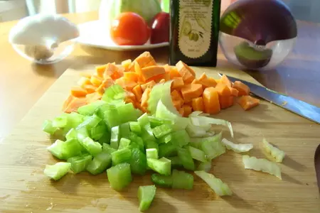 Марокканская похлёбка с гренками.: шаг 2