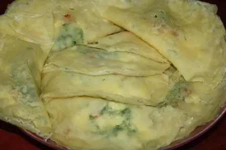 Алжирские брики с картофелем, креветками и зеленью: шаг 7